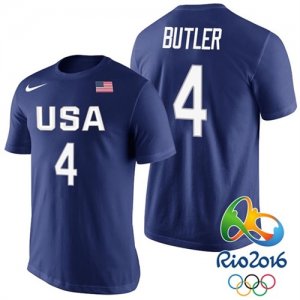 Jimmy Butler USA Dream Twelve Team #4 2016 Rio Olympics Navy T-Shirt