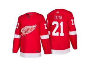 Mens Detroit Red Wings #21 Tomas Tatar Red Home 2017-2018 adidas Hockey Stitched NHL Jersey
