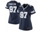 Women's Nike Dallas Cowboys #97 Taco Charlton Limited Navy Blue Team Color NFL Jersey