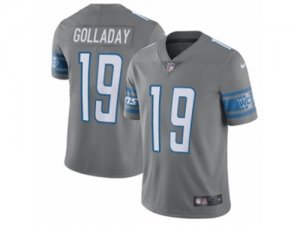 Mens Nike Detroit Lions #19 Kenny Golladay Limited Steel Rush NFL Jersey