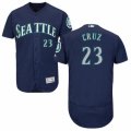 Mens Majestic Seattle Mariners #23 Nelson Cruz Navy Blue Flexbase Authentic Collection MLB Jersey