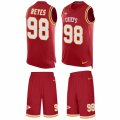 Mens Nike Kansas City Chiefs #98 Kendall Reyes Limited Red Tank Top Suit NFL Jersey