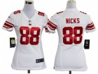 Nike Women New York Giants #88 Hakeem Nicks White Jerseys