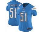 Women Nike Los Angeles Chargers #51 Kyle Emanuel Vapor Untouchable Limited Electric Blue Alternate NFL Jersey