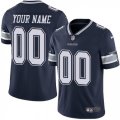 Mens Nike Dallas Cowboys Customized Navy Blue Team Color Vapor Untouchable Limited Player NFL Jersey