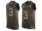 Mens Nike Oakland Raiders #3 E. J. Manuel Limited Green Salute to Service Tank Top NFL Jersey