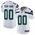 Womens Nike Seattle Seahawks Customized White Vapor Untouchable Limited Player NFL Jersey