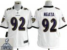2013 Super Bowl XLVII NEW Baltimore Ravens #92 Ngata White (Game NEW)