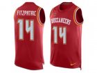 Nike Tampa Bay Buccaneers #14 Ryan Fitzpatrick Limited Red Player Name & Number Tank Top NFL Jersey