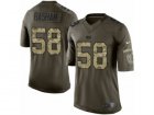 Mens Nike Indianapolis Colts #58 Tarell Basham Limited Green Salute to Service NFL Jersey