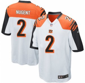 Men\'s Nike Cincinnati Bengals #2 Mike Nugent Game White NFL Jersey