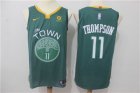 Warriors #11 Klay Thompson Green Nike Authentic Jersey