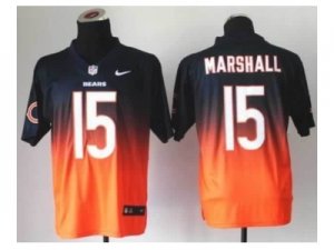 Nike Chicago Bears #15 Brandon Marshall Orange-blue Jersey(Elite II Drift Fashion)