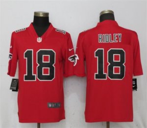 Nike Falcons #18 Calvin Ridley Red Color Rush Limited Jersey