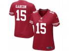 Women Nike San Francisco 49ers #15 Pierre Garcon Game Red Team Color NFL Jersey