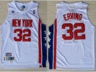 nba New Jersey Nets #32 Julius Erving white ABA Hardwood Classic Swingman Jersey
