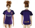 Womens Barcelona Blank Away Soccer Club Jersey