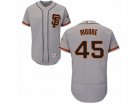 Mens Majestic San Francisco Giants #45 Matt Moore Gray Flexbase Authentic Collection MLB Jersey