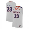 Virginia Cavaliers 23 Mike Scott White College Basketball Jersey