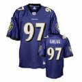 Baltimore Ravens #97 Kelly Gregg purple