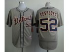 MLB Detroit Tigers #52 Yoenis Cespedes Grey Cool Base jerseys