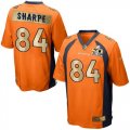 Nike Denver Broncos #84 Shannon Sharpe Orange Team Color Men Stitched NFL Game Super Bowl 50 Collection Jersey