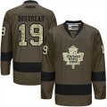 Toronto Maple Leafs #19 Bruce Boudreau Green Salute to Service Stitched NHL Jersey