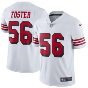 Nike 49ers #56 Reuben Foster White Color Rush Vapor Untouchable Limited Jersey