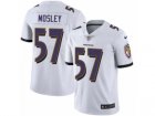 Mens Nike Baltimore Ravens #57 C.J. Mosley Vapor Untouchable Limited White NFL Jersey