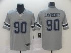 Nike Cowboys #90 DeMarcus Lawrence Gray Inverted Legend