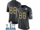 Youth Nike New England Patriots #88 Martellus Bennett Limited Black 2016 Salute to Service Super Bowl LII NFL Jersey