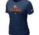 Women Cleveland Browns Deep Blue T-Shirt