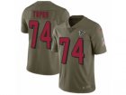 Men Nike Atlanta Falcons #74 Tani Tupou Limited Olive 2017 Salute to Service NFL Jersey