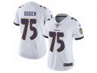 Women Nike Baltimore Ravens #75 Jonathan Ogden Vapor Untouchable Limited White NFL Jersey
