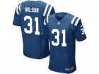 Mens Nike Indianapolis Colts #31 Quincy Wilson Elite Royal Blue Team Color NFL Jersey