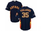 Youth Houston Astros #35 Justin Verlander Navy 2018 Gold Program Cool Base Stitched Baseball Jersey
