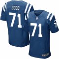 Mens Nike Indianapolis Colts #71 Denzelle Good Elite Royal Blue Team Color NFL Jersey
