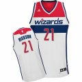 Mens Adidas Washington Wizards #21 JJ Hickson Swingman White Home NBA Jersey
