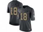 Mens Nike Oakland Raiders #18 Connor Cook Limited Black 2016 Salute to Service NFL Jersey