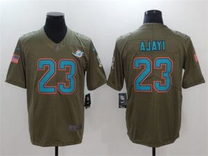 Nike Dolphins #23 Jay Ajayi Olive Salute To Service Limited Jersey