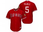 Mens Los Angeles Angels Of Anaheim #5 Albert Pujols 2017 Spring Training Cool Base Stitched MLB Jersey