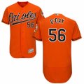 Men's Majestic Baltimore Orioles #56 Darren O'Day Orange Flexbase Authentic Collection MLB Jersey