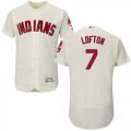 Cleveland Indians #7 Kenny Lofton Cream Flexbase Authentic Collection Stitched Baseball Jersey