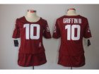 Nike Women Washington Redskins #10 Robert Griffin III red jerseys[breast cancer awareness]