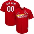 Womens Majestic St. Louis Cardinals Customized Replica Red Alternate Cool Base MLB Jersey