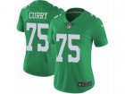 Women Nike Philadelphia Eagles #75 Vinny Curry Limited Green Rush NFL Jersey