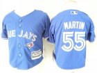 Blue Jays #55 Russell Martin Blue Toddler New Cool Base Jersey