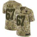 Mens Nike Carolina Panthers #67 Ryan Kalil Limited Camo 2018 Salute to Service NFL Jersey