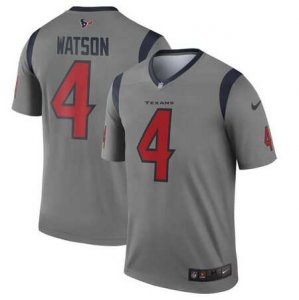 Nike Texans #4 Deshaun Watson Gray Inverted Legend Jersey