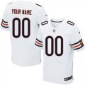 Mens Nike Chicago Bears Customized Elite White NFL Jersey